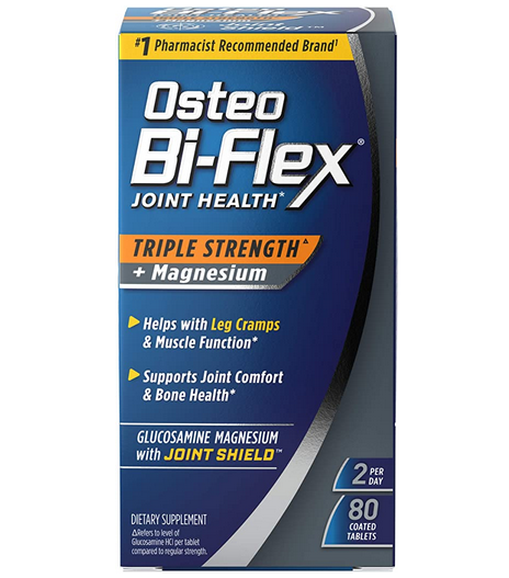 Osteo Bi-Flex Triple Strength-Glucosamine & Magnesium, Gluten Free, 80 Tablets